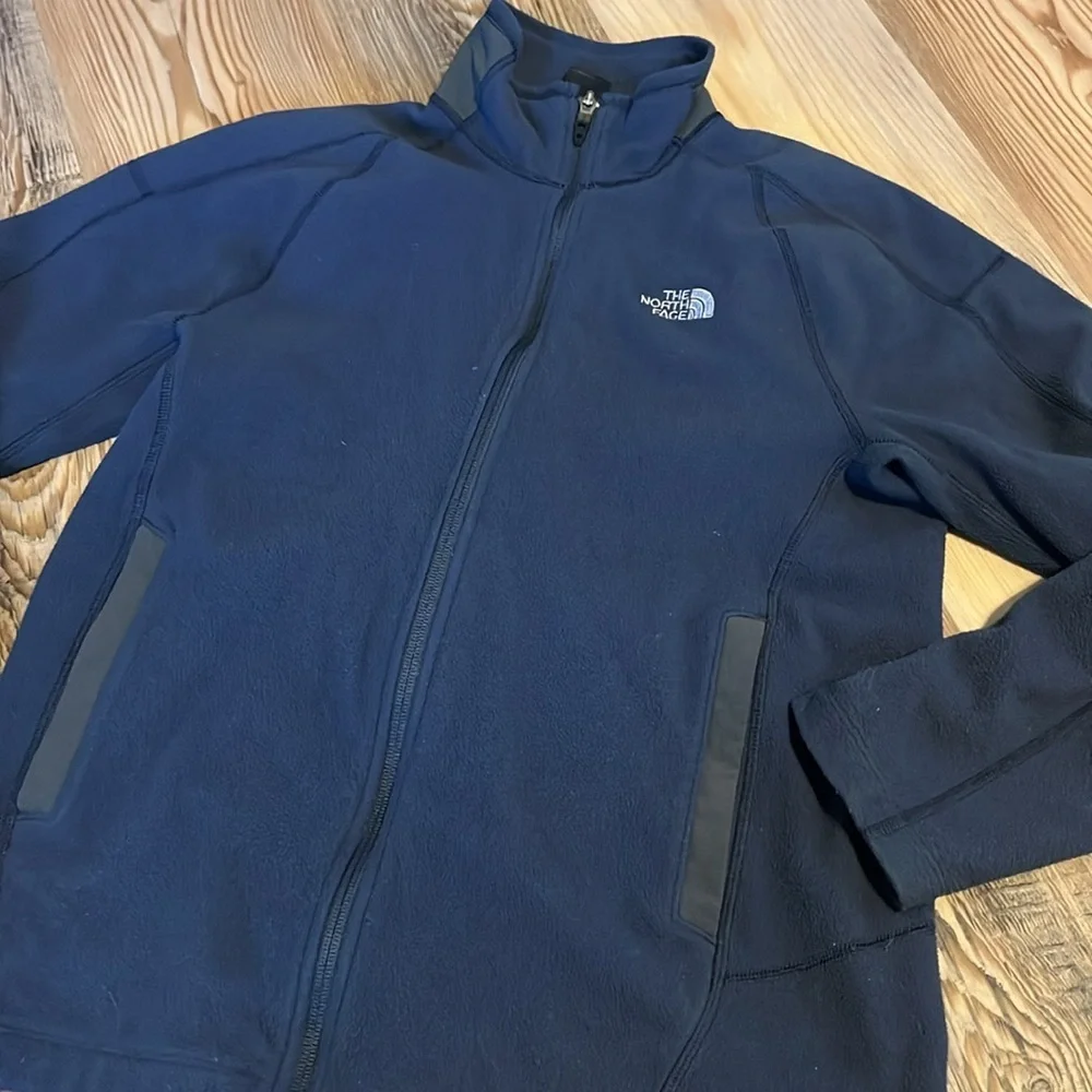 The North Face navy fleece jacket